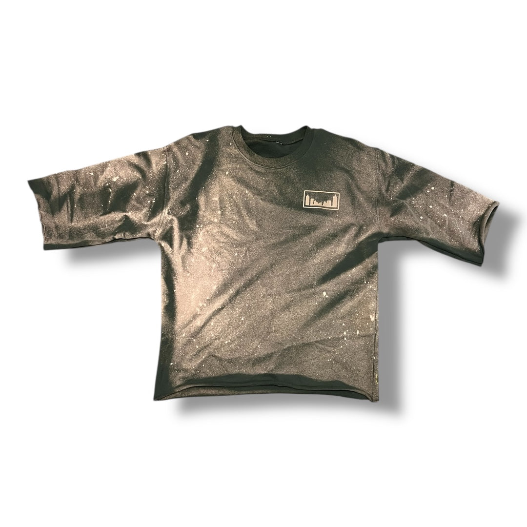 Classic Skyline Cropped Bleach Sweatshirt (1 of 1 custom)