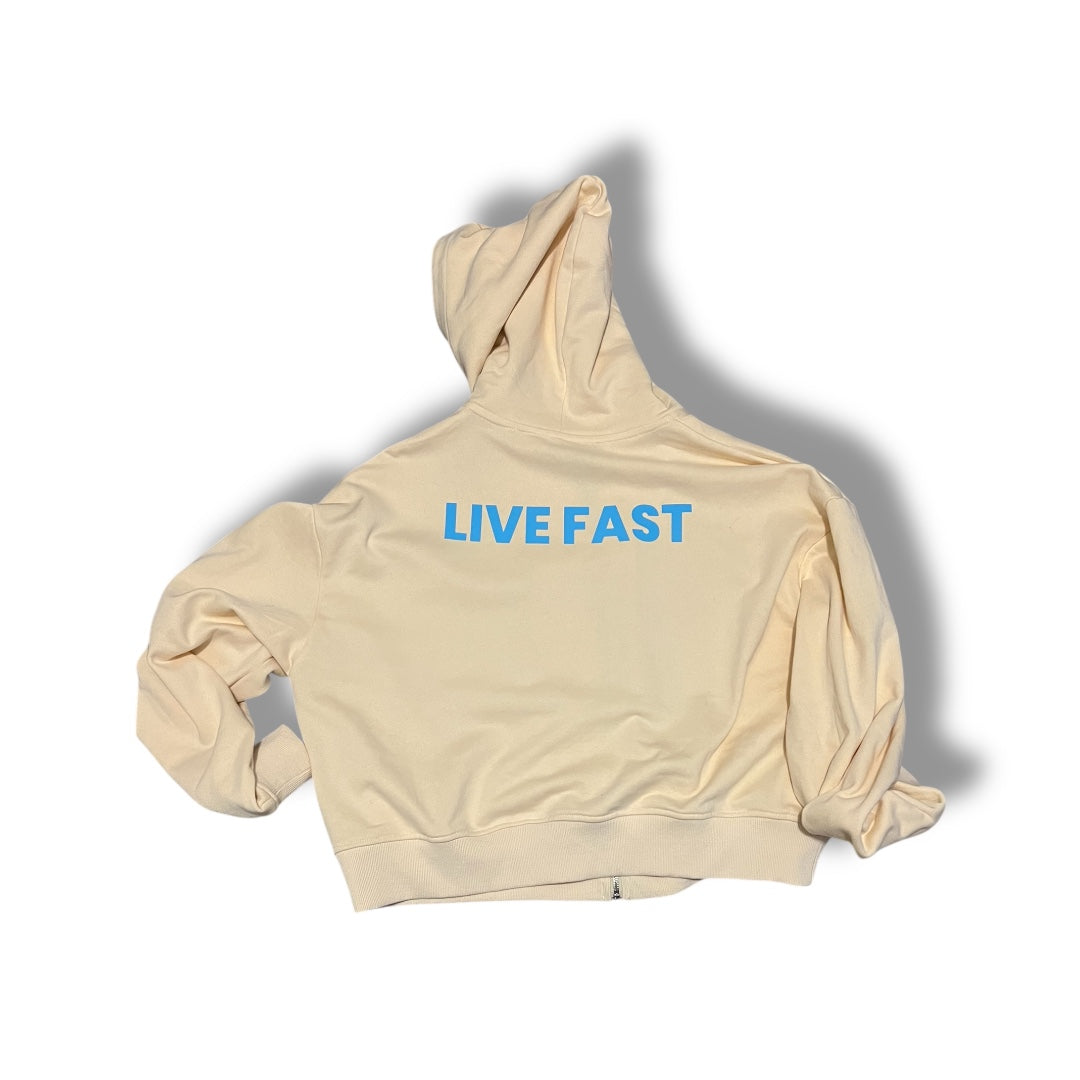 "Live Fast NO DOT" Cropped Any Season Jacket