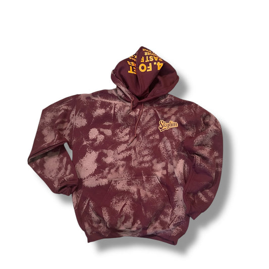 The 27's in side out bleached hoodie (1 of 1 custom)